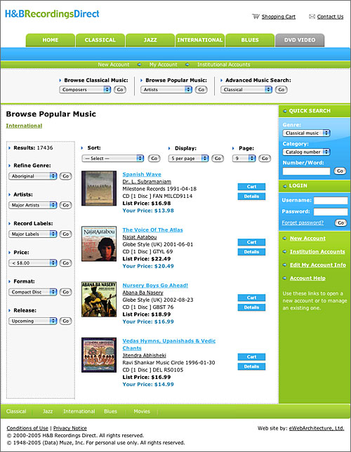 H&B Recordings Direct (hbdirect.com)